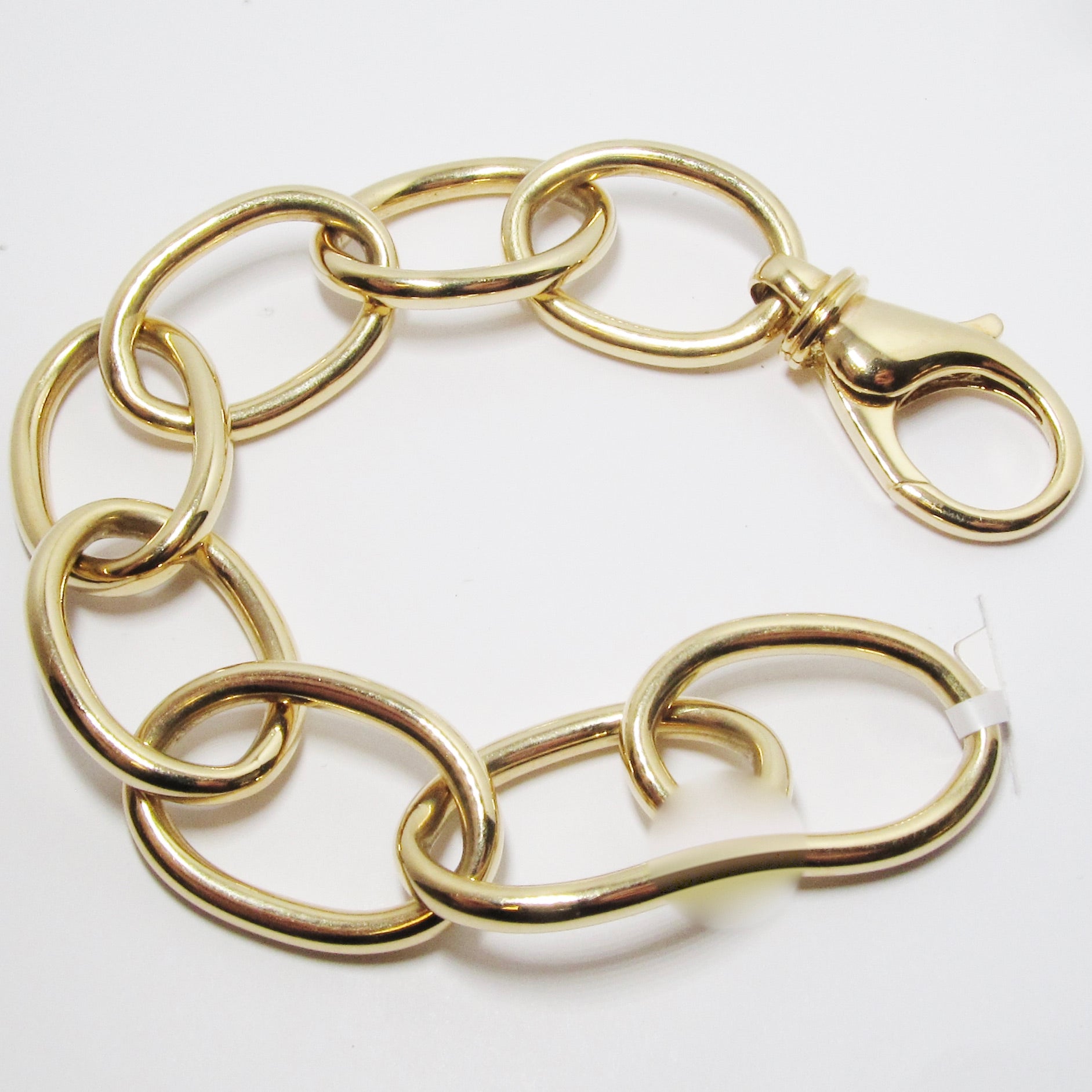 18k Yellow Gold Oval Link Bracelet