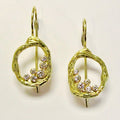 Pebble Single Link Wires Earrings
