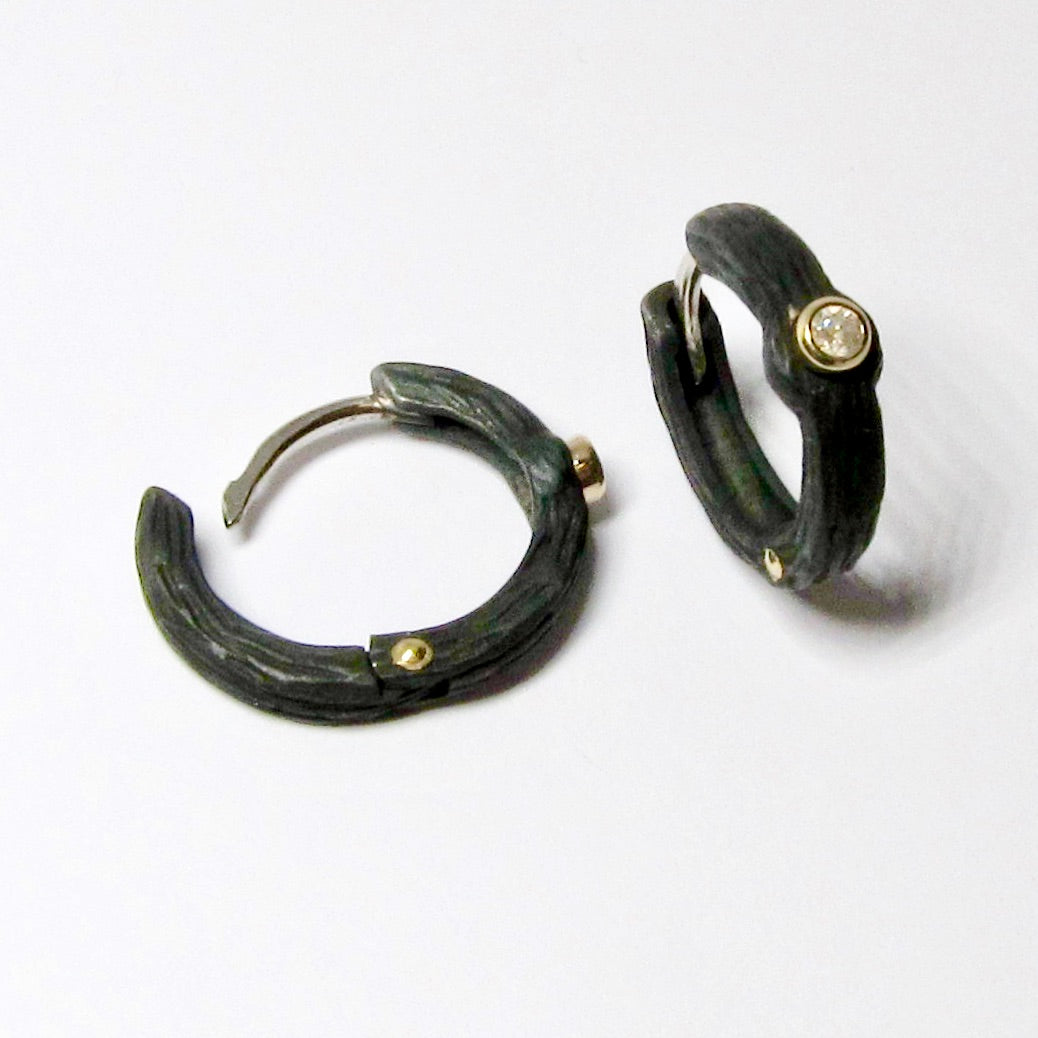 Pebble Small Hinged Hoops