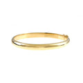 18k Yellow Gold, Hi-Polish Dome Bangle Bracelet