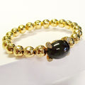 18k Rose Gold Bangle w/ Moonstone