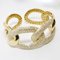 18k Yellow Gold & Diamond Bracelet