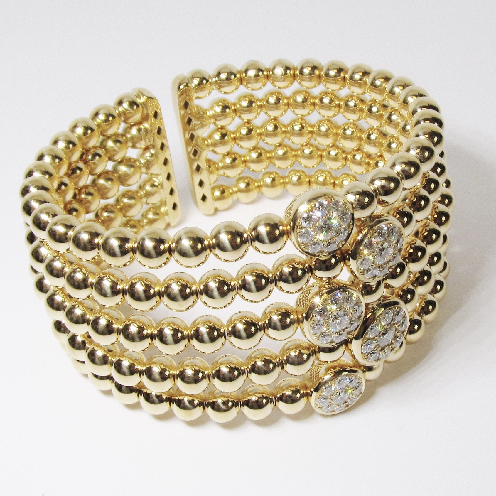 18k Yellow Gold Five-Row Bracelet