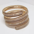 18k Rose Gold Diamond Bangle Bracelet
