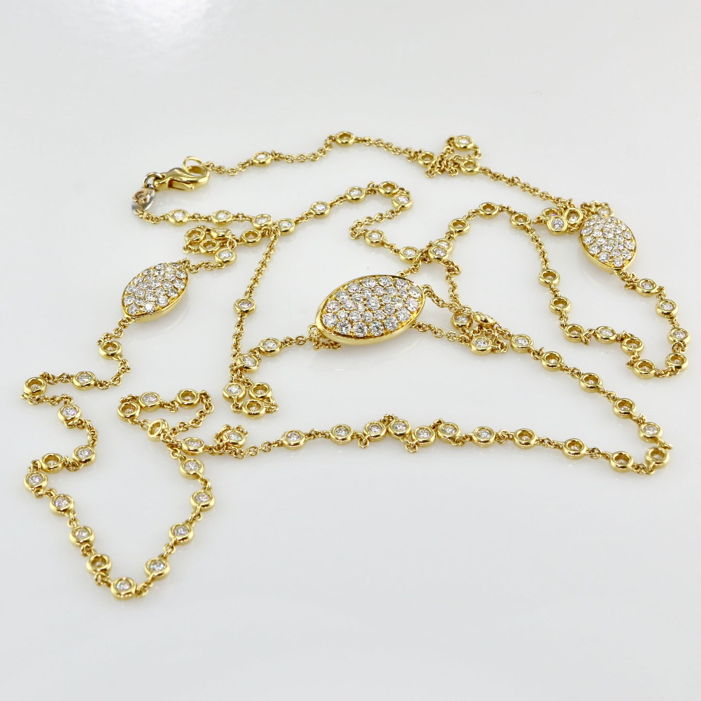 18k Yellow Gold Long Necklace