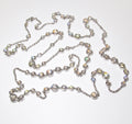 18k White Gold Long Diamond Necklace