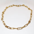 18k Yellow Gold Heavy Link Necklace