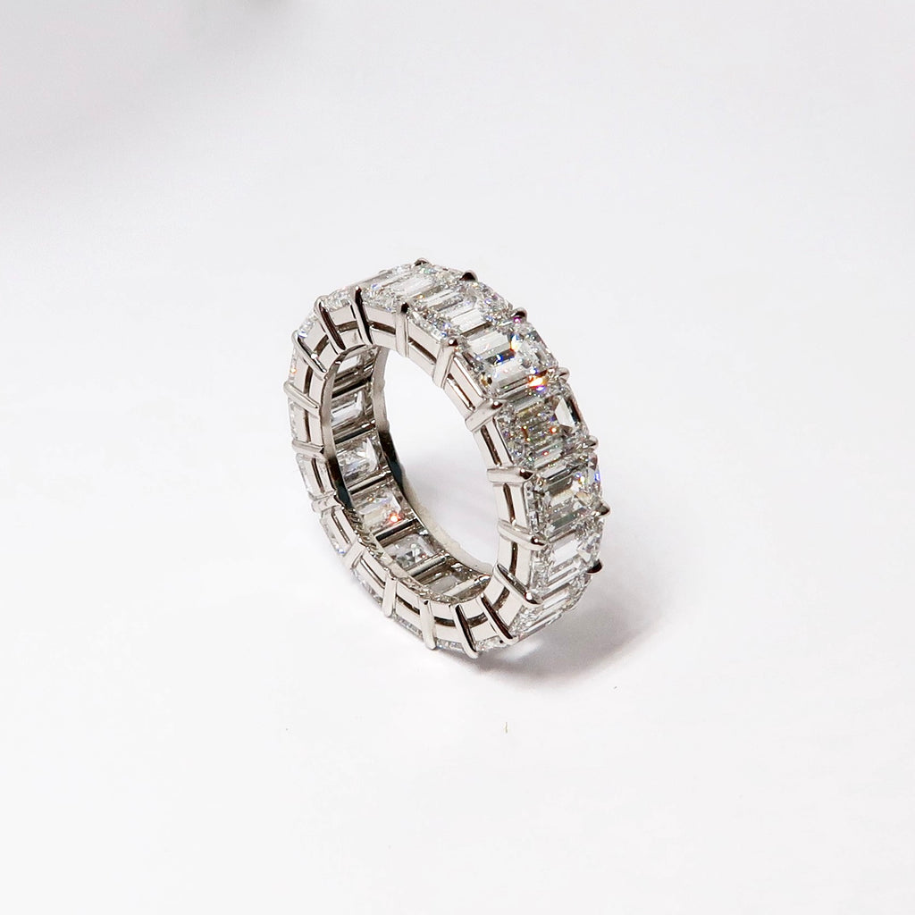 Emerald Cut Diamond Eternity Band