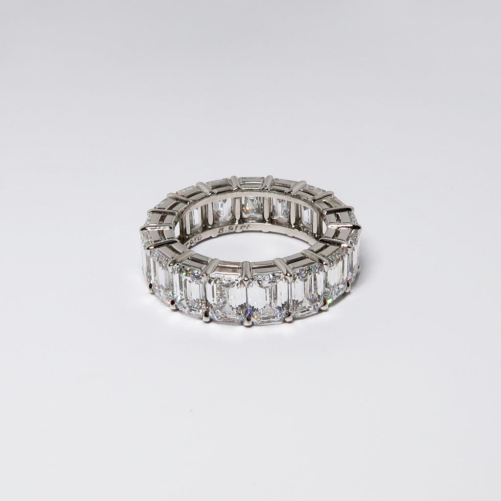 Emerald Cut Diamond Eternity Band