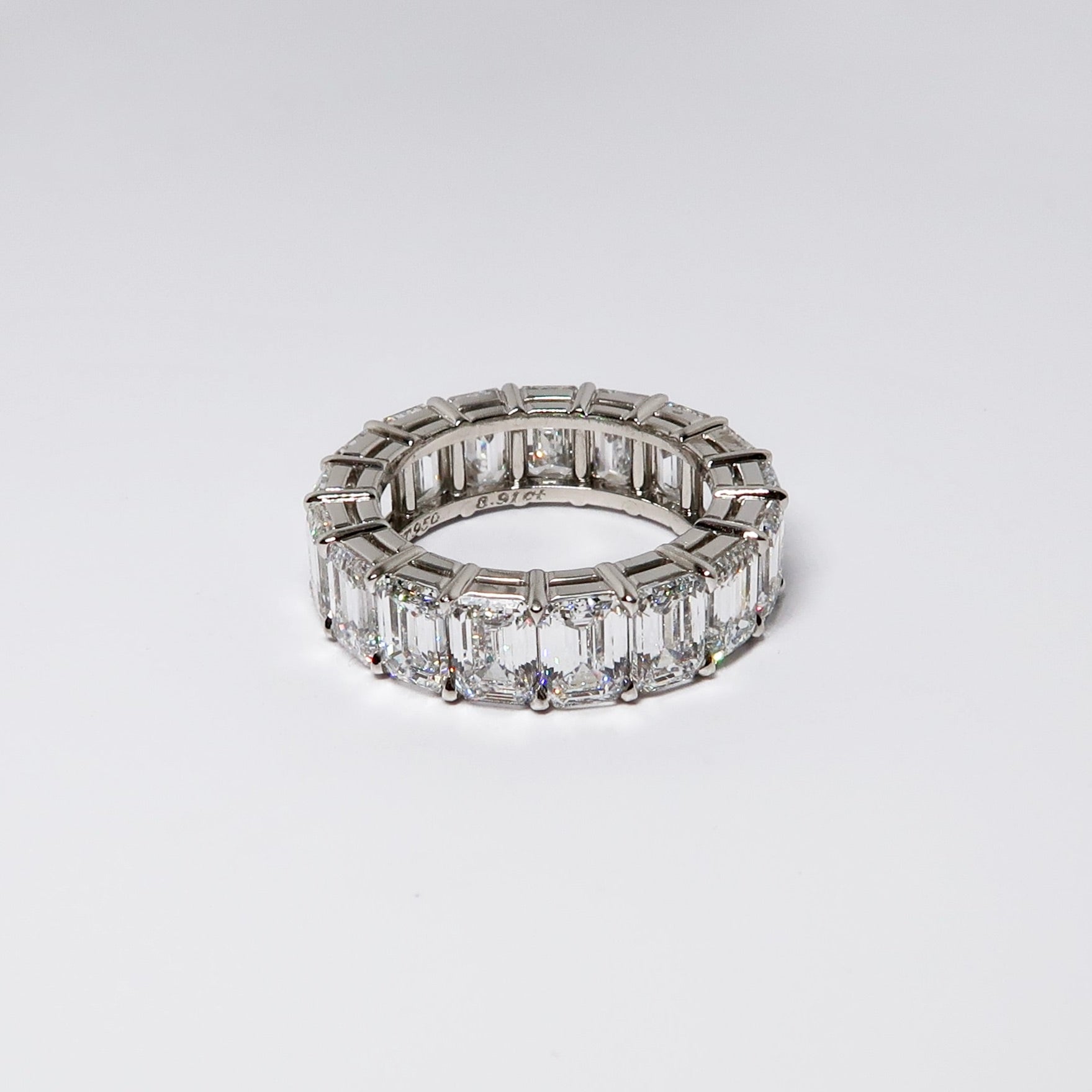 Emerald Cut Diamond Eternity Band