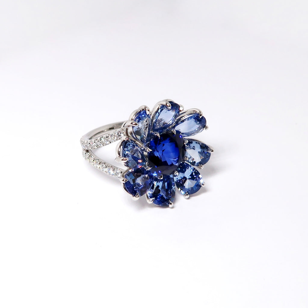 Sapphire & Diamond Ring