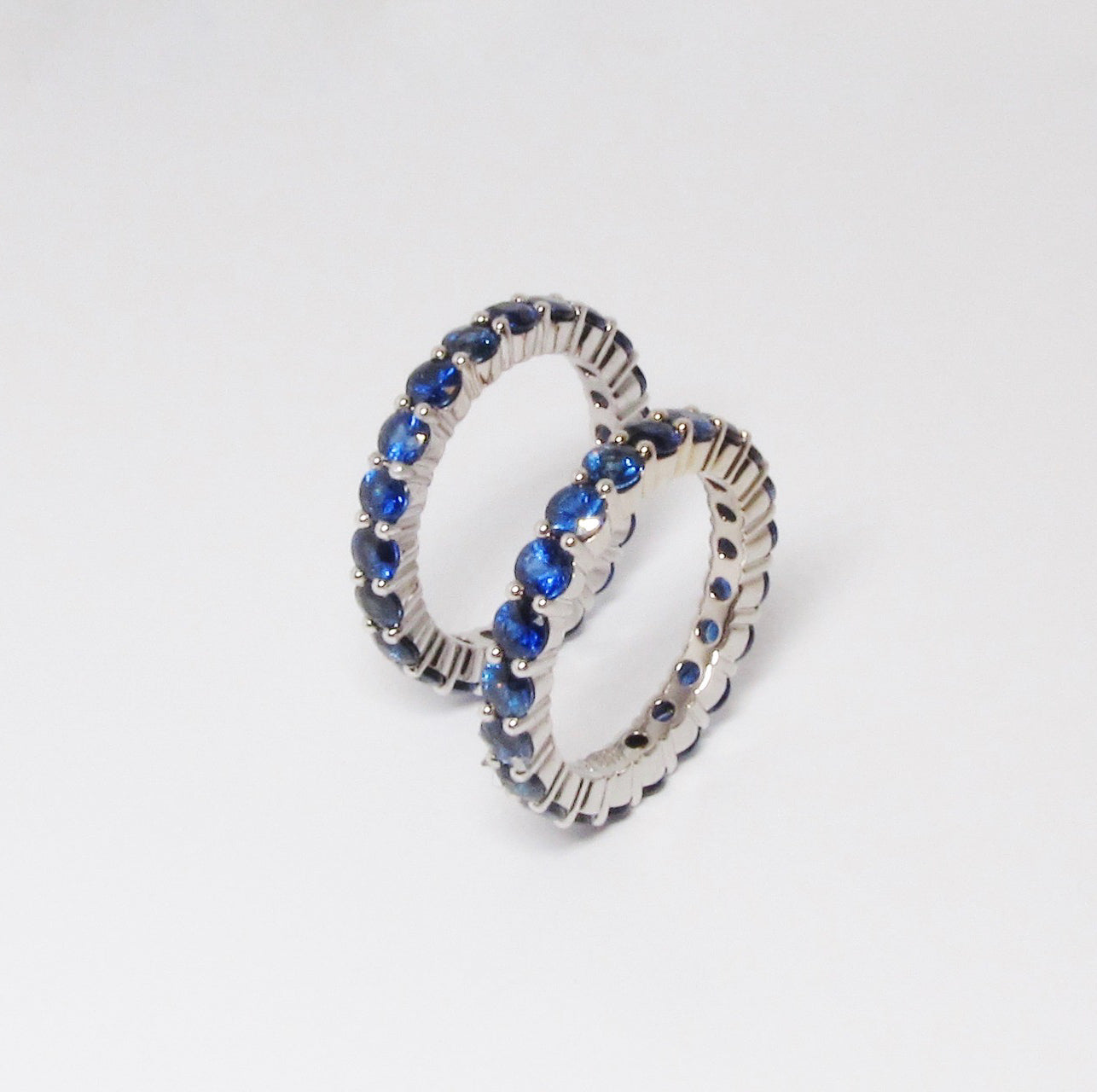 Blue Sapphire Eternity Band