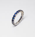 Blue Sapphire Eternity Band