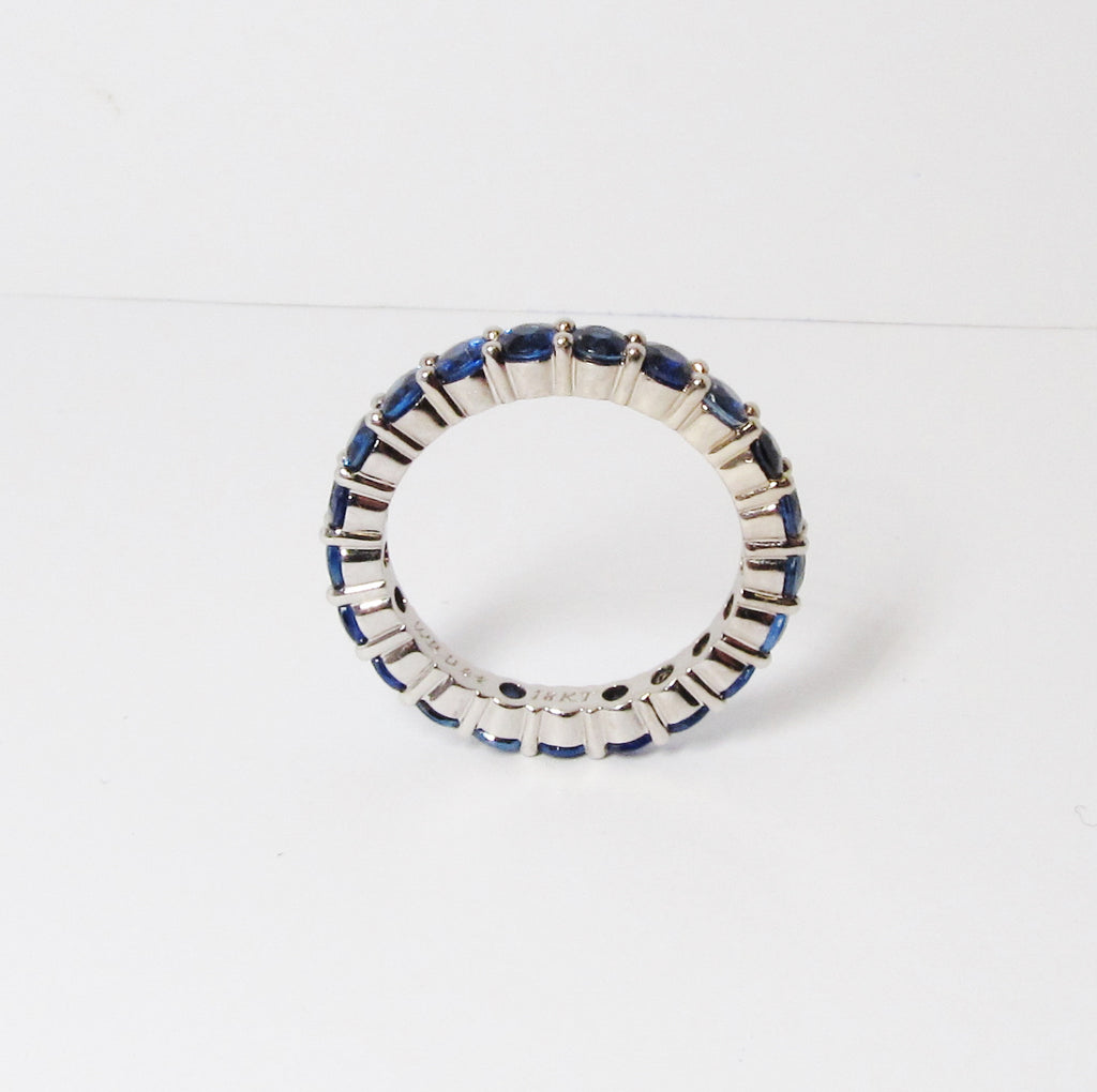 Blue Sapphire Eternity Band