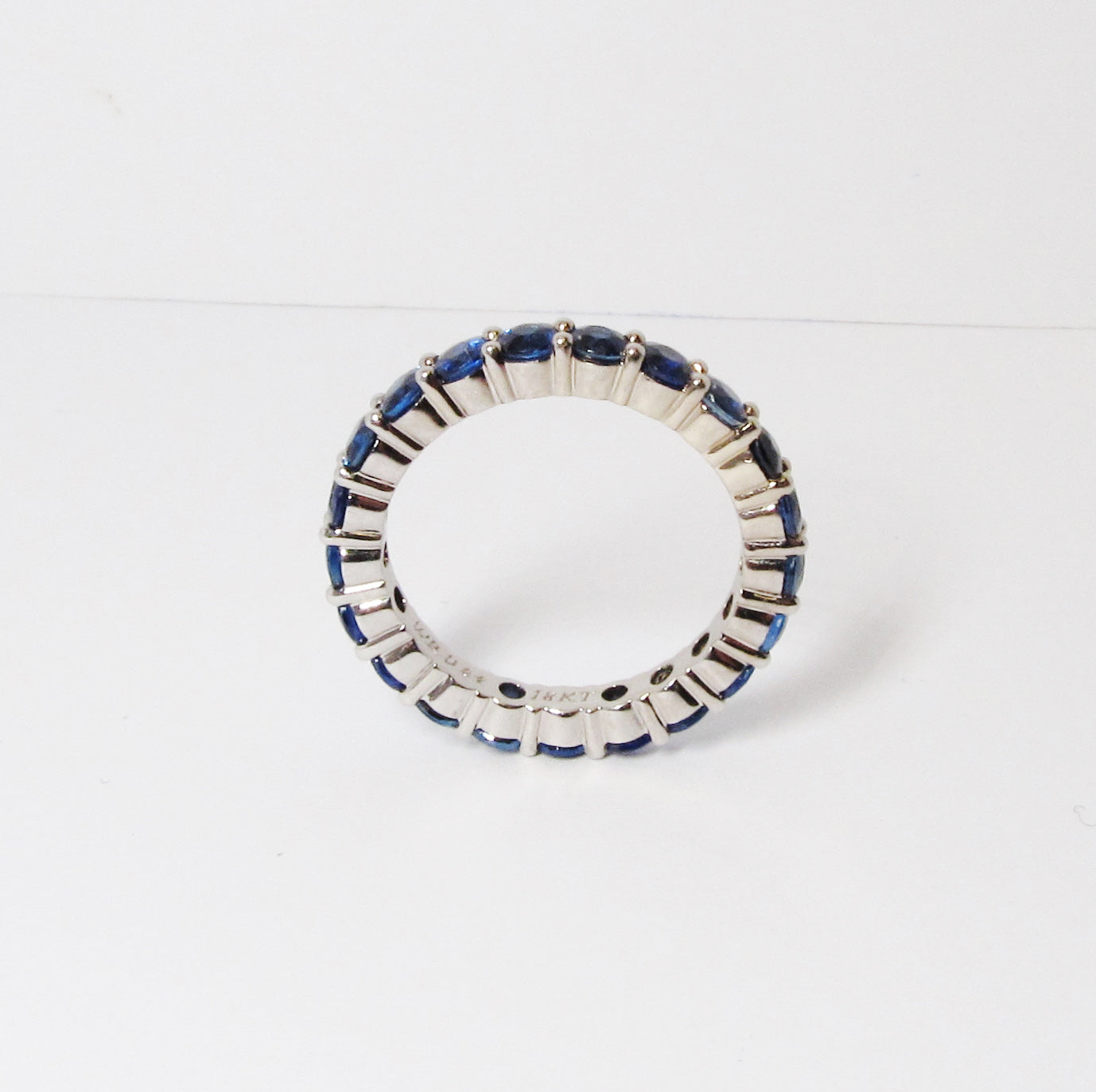 Blue Sapphire Eternity Band