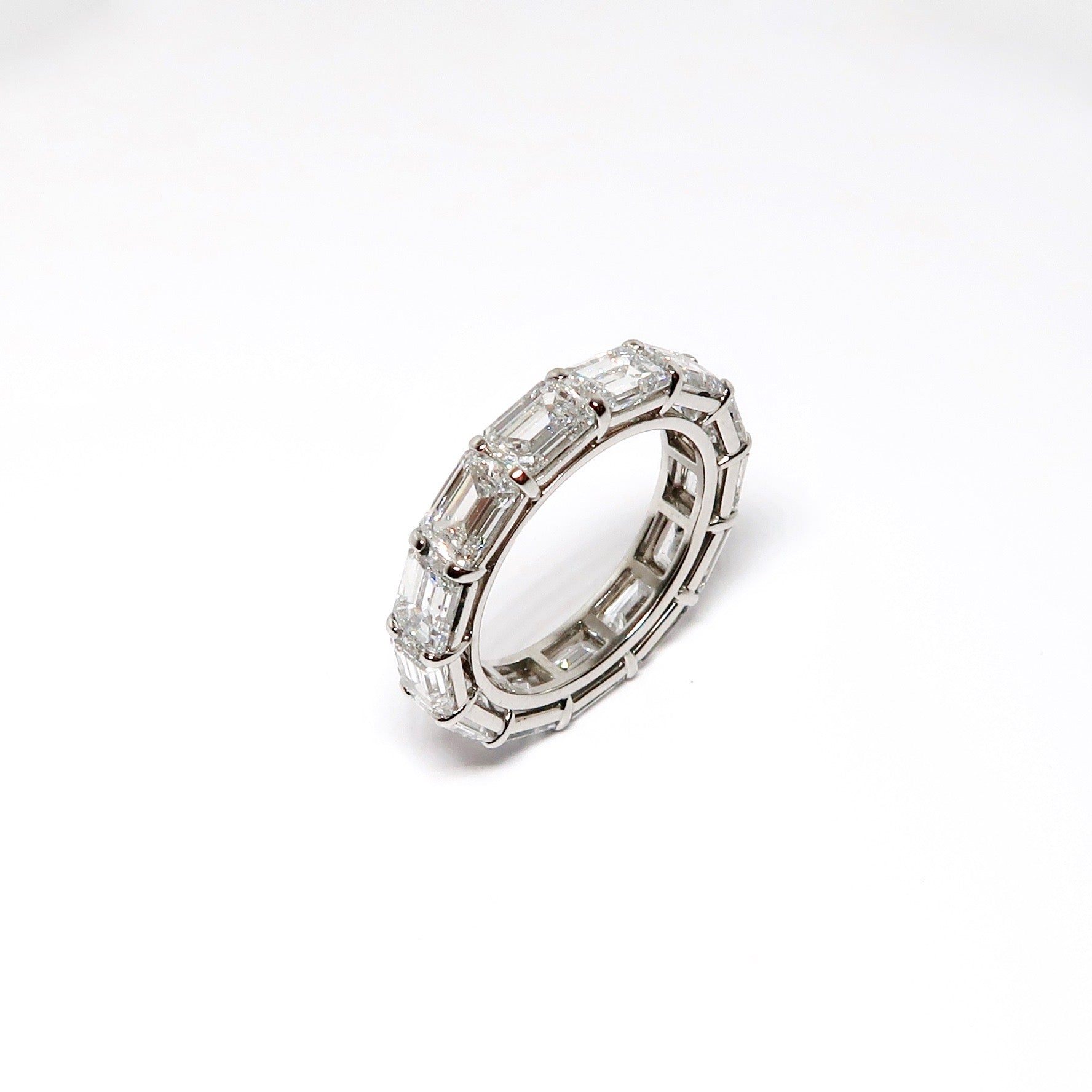 Emerald Cut Diamond Eternity Band