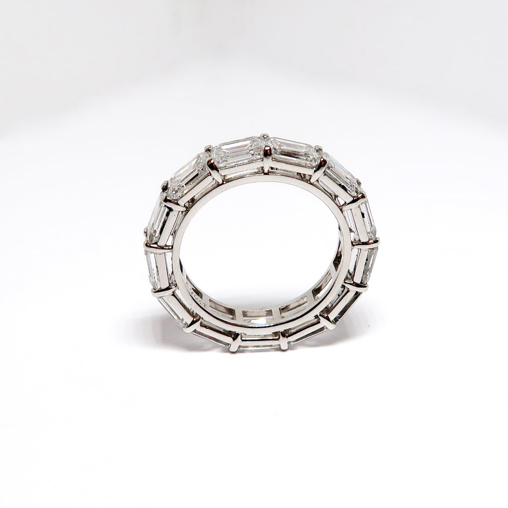 Emerald Cut Diamond Eternity Band