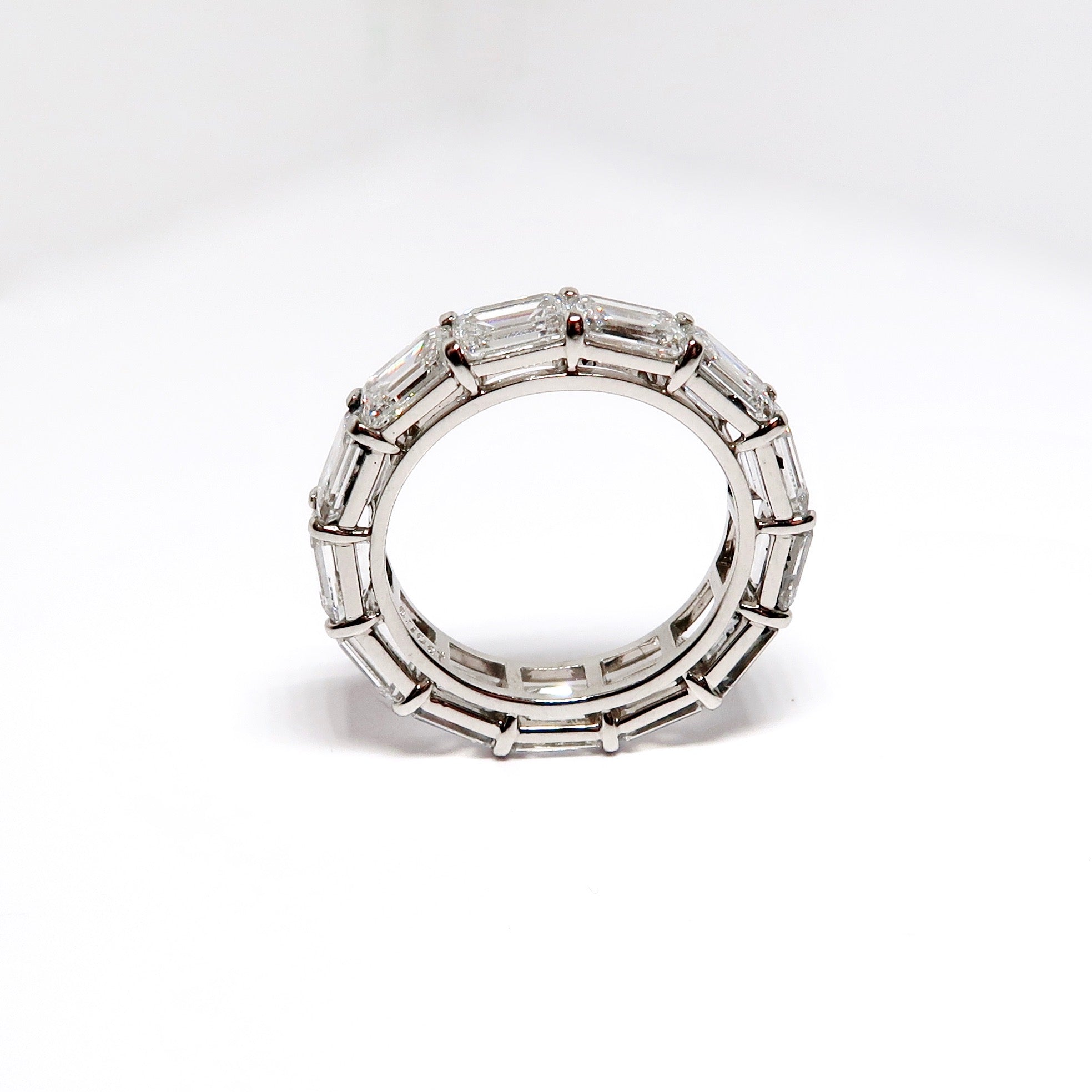 Emerald Cut Diamond Eternity Band