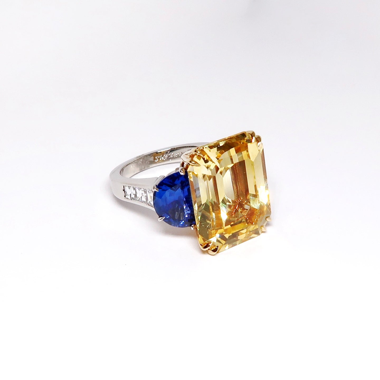 Yellow & Blue Sapphire Ring
