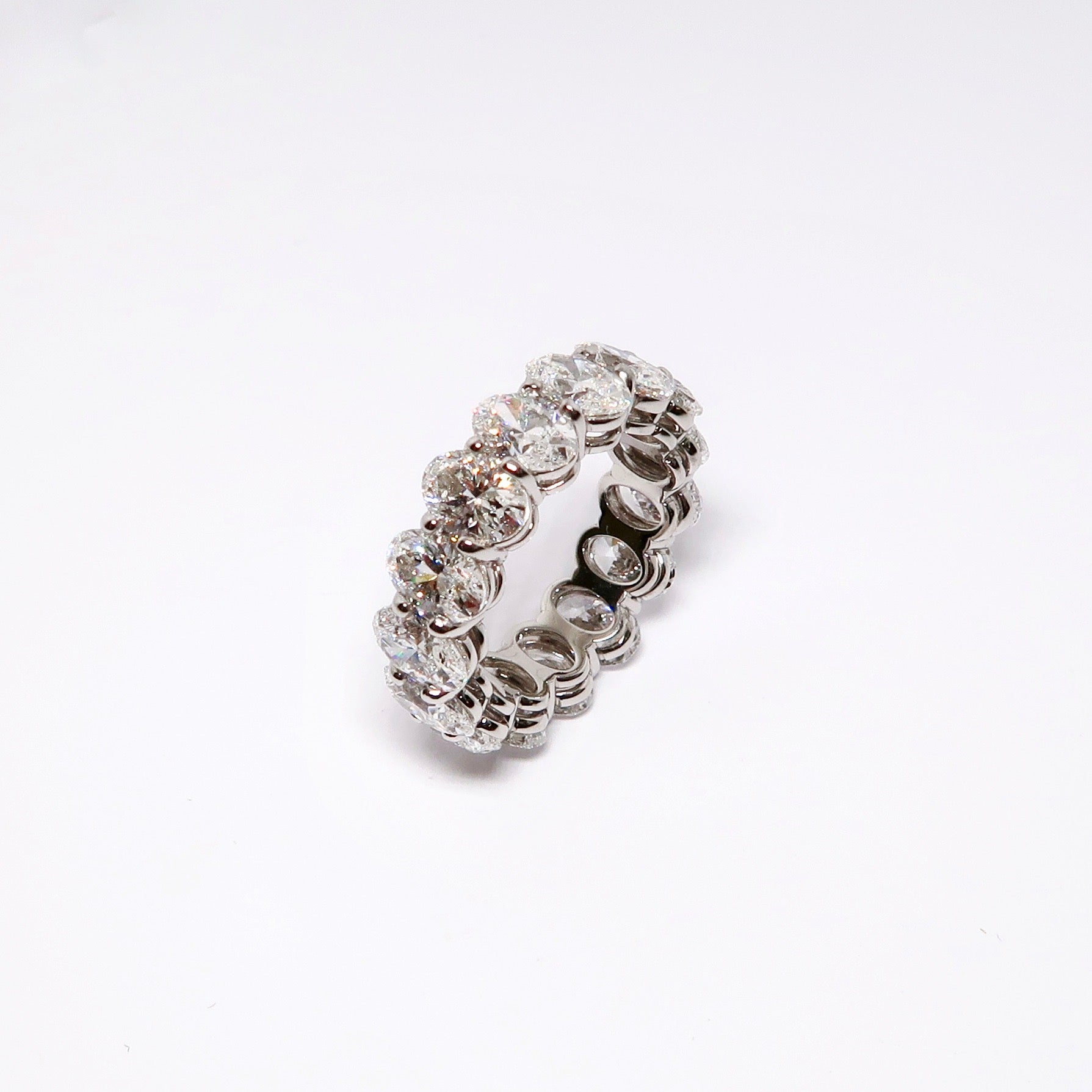 Oval Diamond Eternity Band