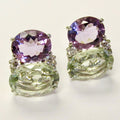 18k White Gold Gum Drop Earrings