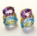 18k Yellow Gold Gum Drop Earrings