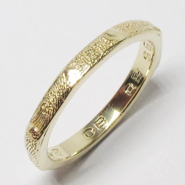 Finger Print Stacking Ring