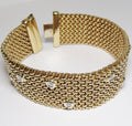 18k Yellow Gold and Diamond Bracelet