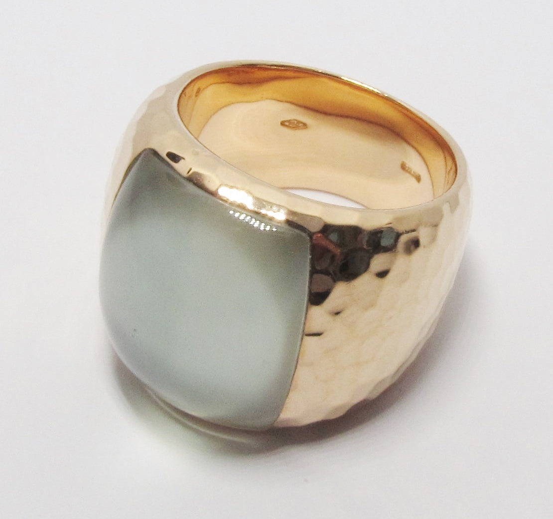 18k Rose Gold, Prasiolite Ring