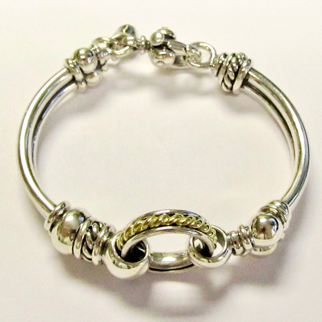 Single Ring Double Tube Bracelet