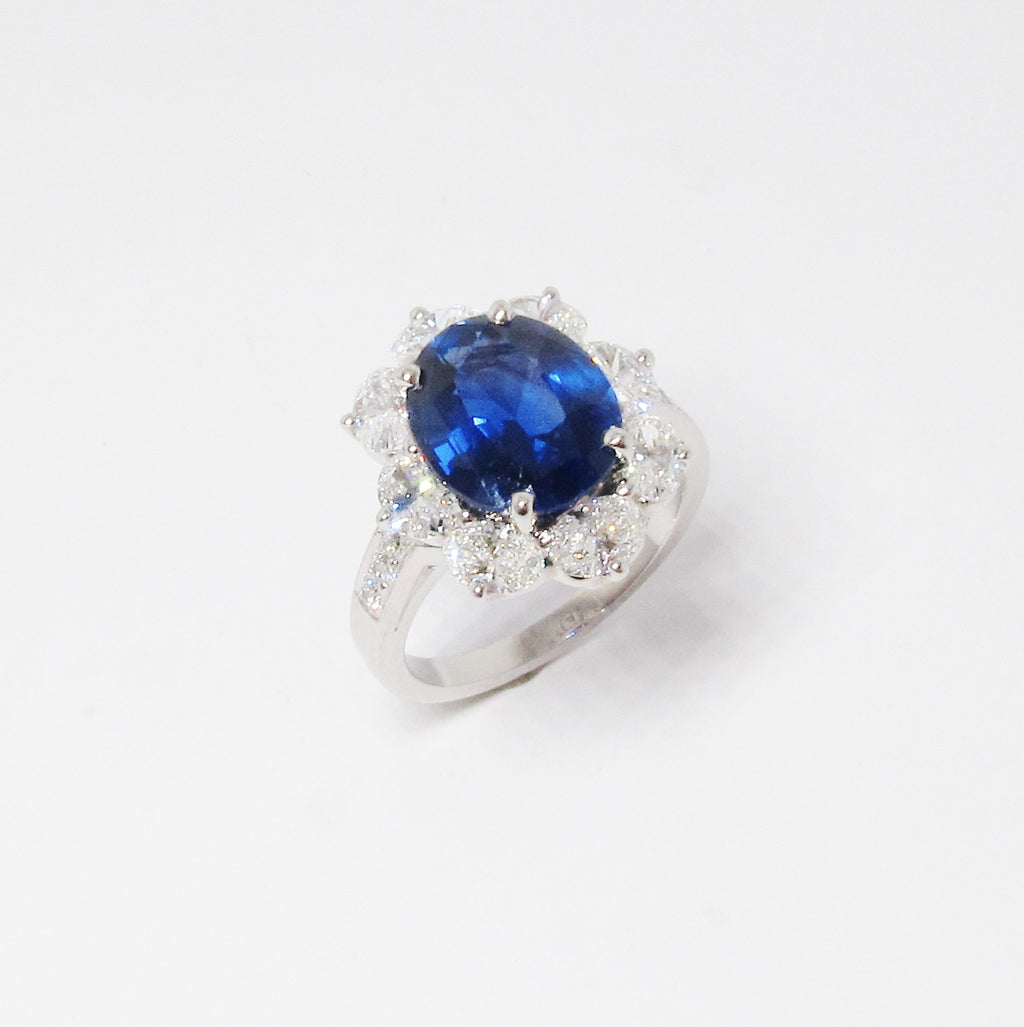 Sapphire & Diamond Ring