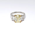 Yellow Gold & Platinum Fancy Yellow Diamond Ring