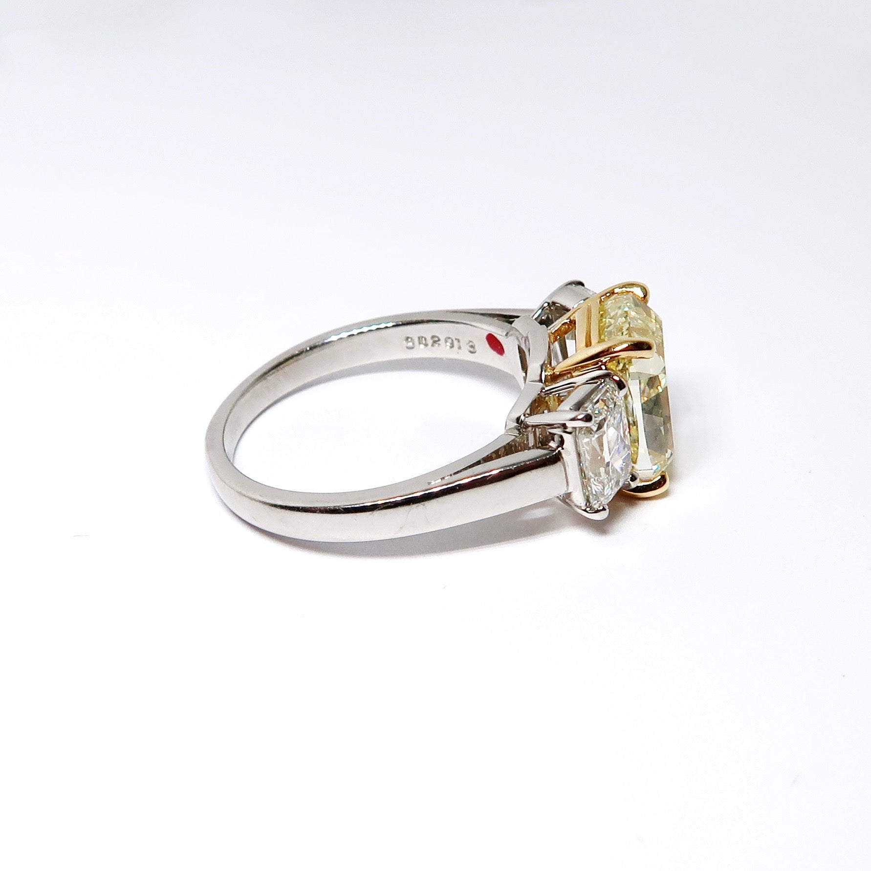 Yellow Gold & Platinum Fancy Yellow Diamond Ring