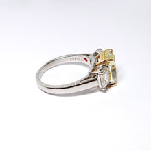 Load image into Gallery viewer, Yellow Gold &amp; Platinum Fancy Yellow Diamond Ring
