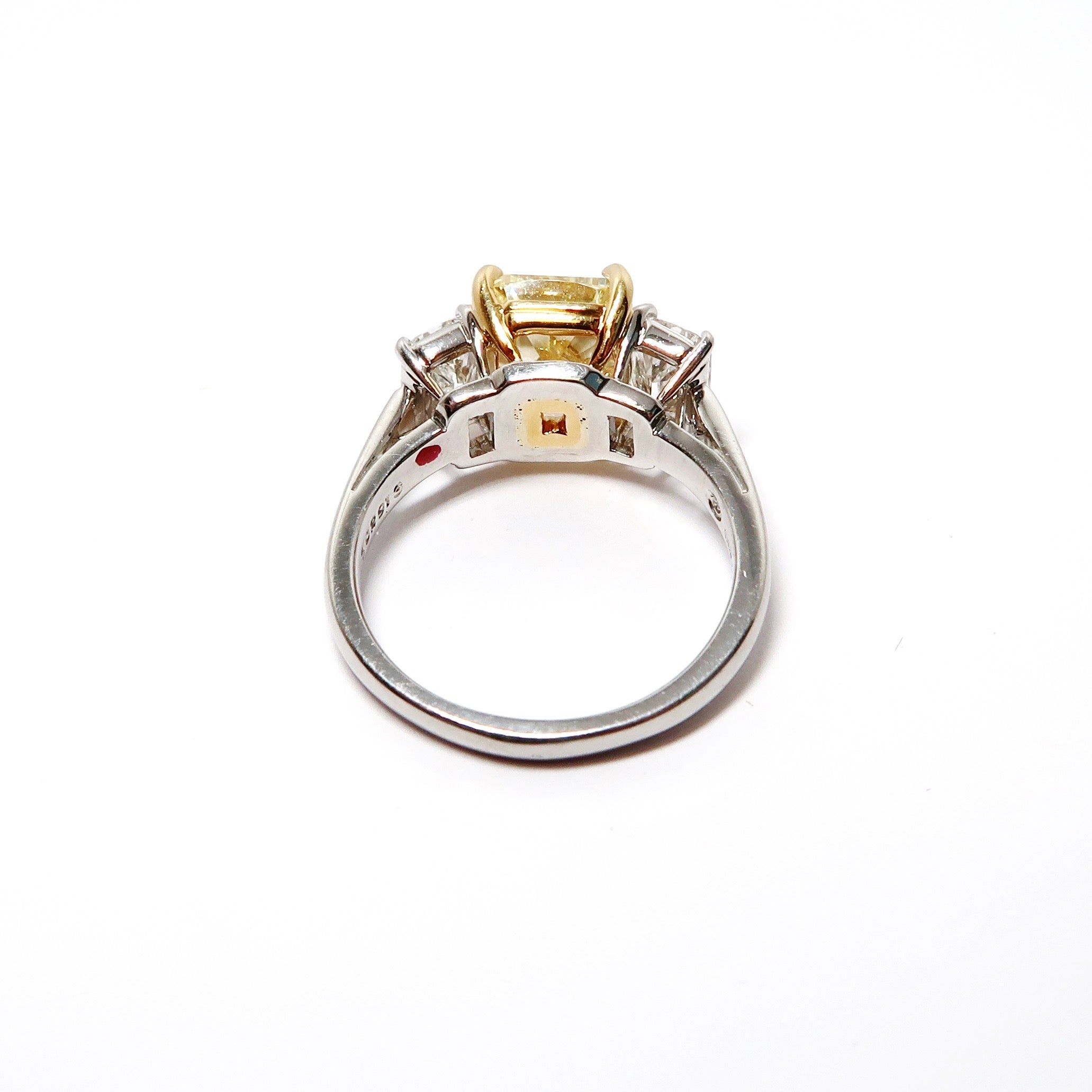 Yellow Gold & Platinum Fancy Yellow Diamond Ring