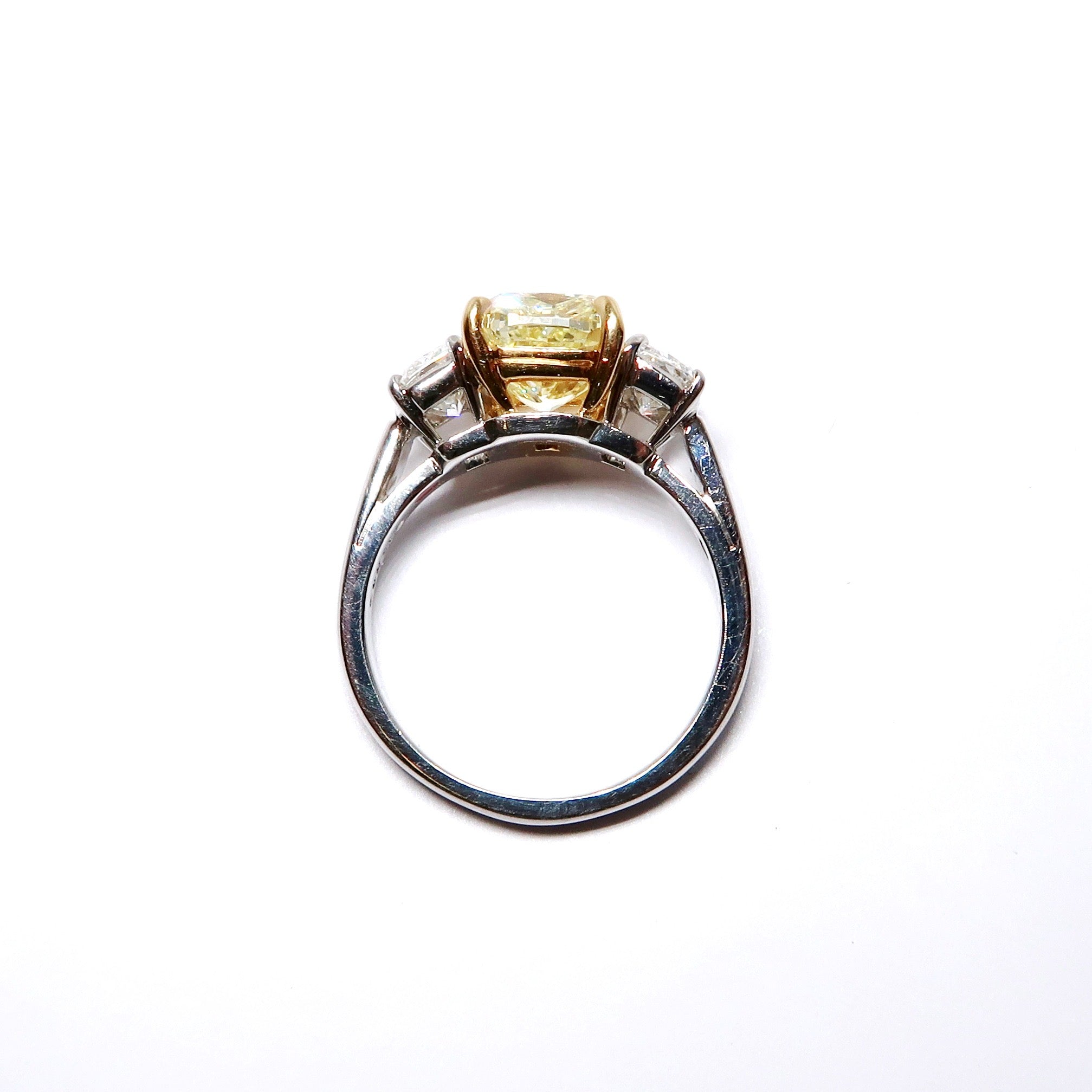 Yellow Gold & Platinum Fancy Yellow Diamond Ring