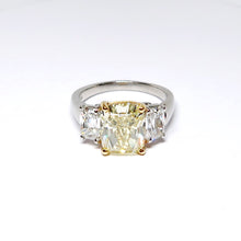 Load image into Gallery viewer, Yellow Gold &amp; Platinum Fancy Yellow Diamond Ring
