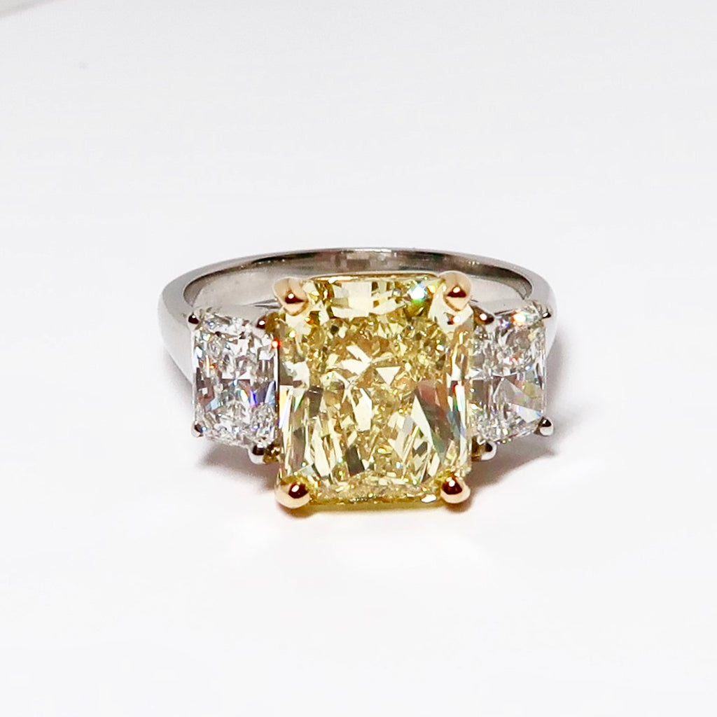 Gold Platinum FIY Diamond Ring