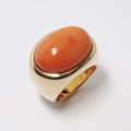 18k Rose Gold Coral Ring
