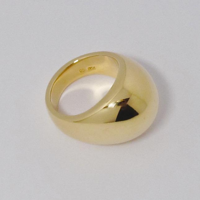18k Yellow Gold Dome Ring