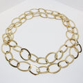 Long 18k Gold Link Necklace