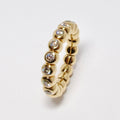 Yellow Gold + Diamond Stretch Ring