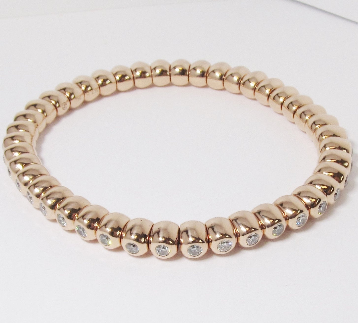 18k Rose Gold Bracelet with Diamonds