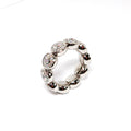 White Gold & Diamond Stretch Ring