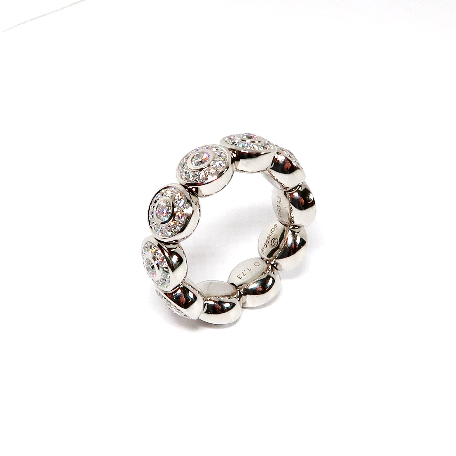 White Gold & Diamond Stretch Ring