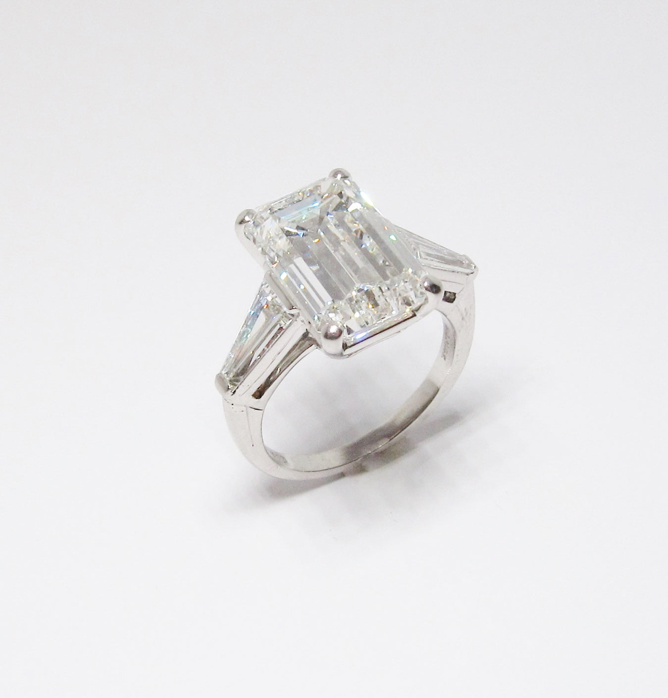 Emerald Cut Diamond 3-Stone Ring