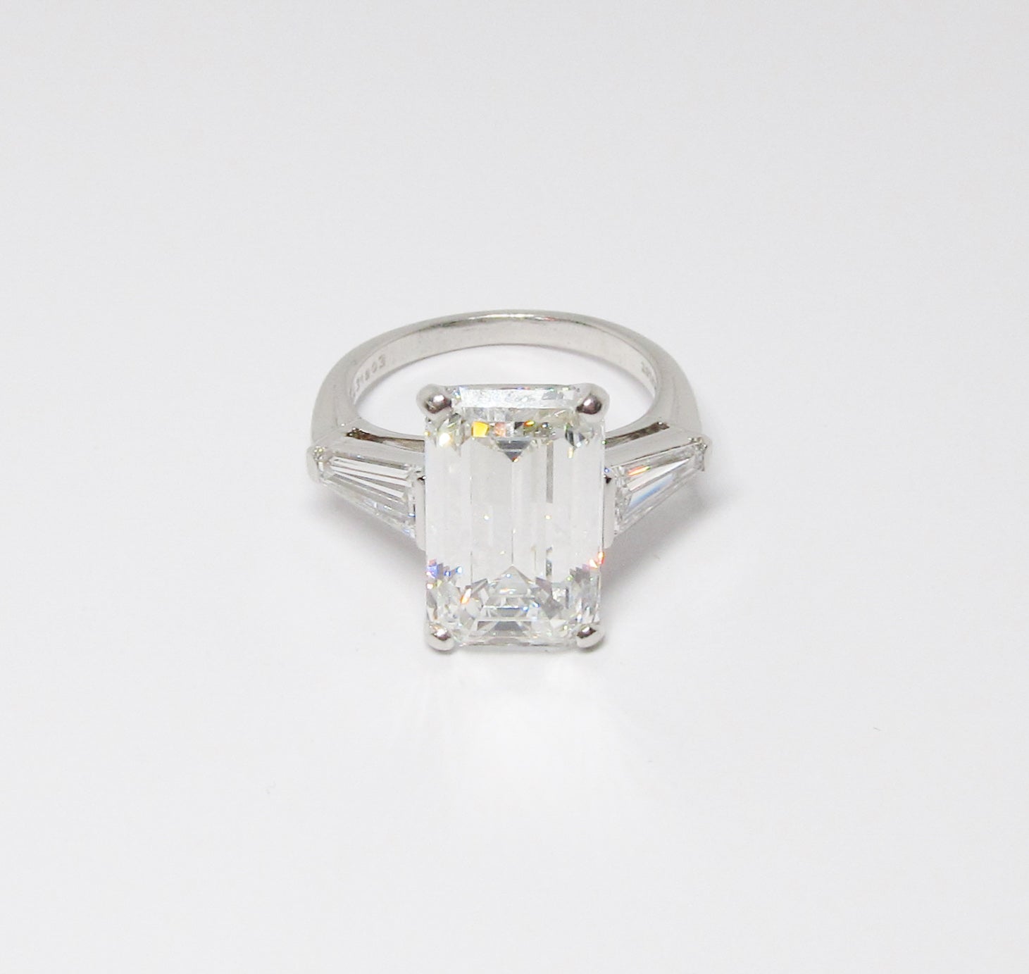 Emerald Cut Diamond 3-Stone Ring