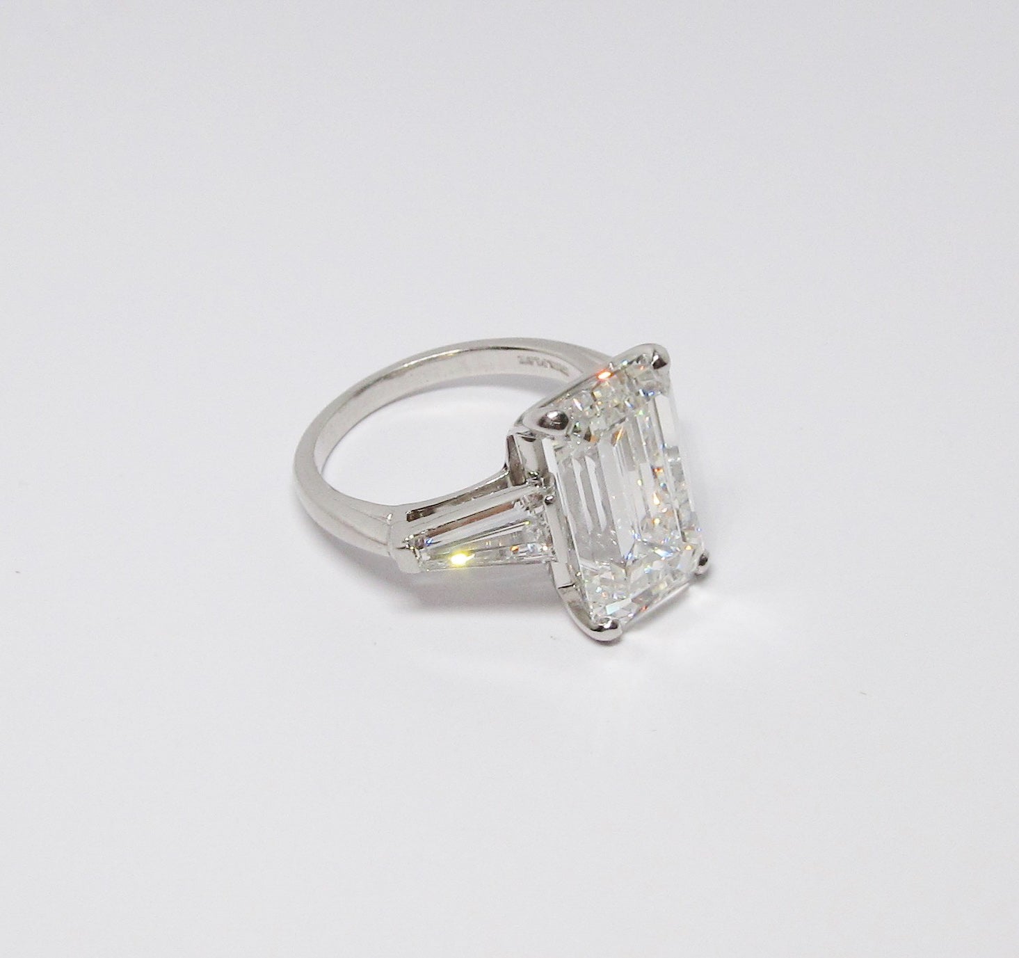 Emerald Cut Diamond 3-Stone Ring