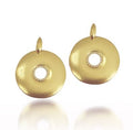 Wide Yellow Gold Hoop Earrings