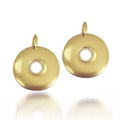 Gold Earrings with Diamonds